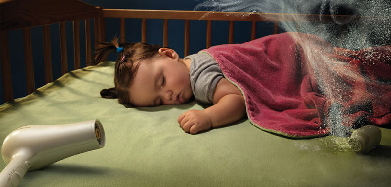 جایگزین سشوار برای خواب کودک
