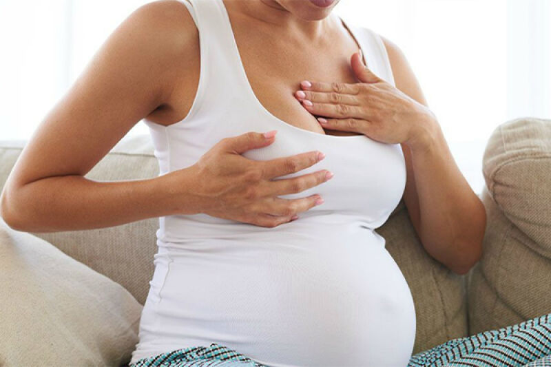 درد سینه در اوایل بارداری