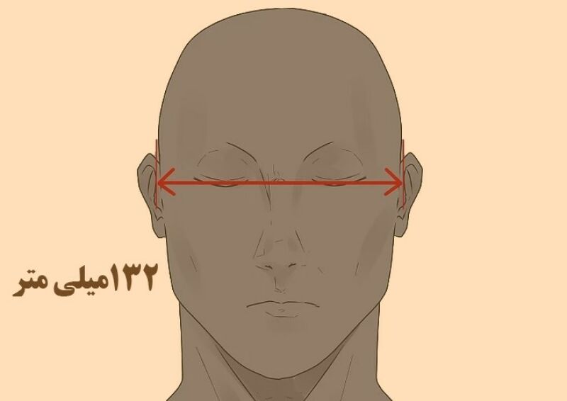 اندازه‌گیری پل بینی برای سایز عینک