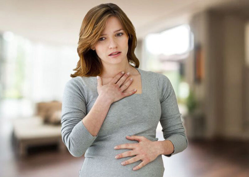 تنگی نفس بعد از خوردن غذا در بارداری