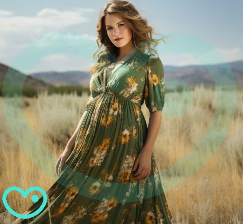 لباس بارداری سبز