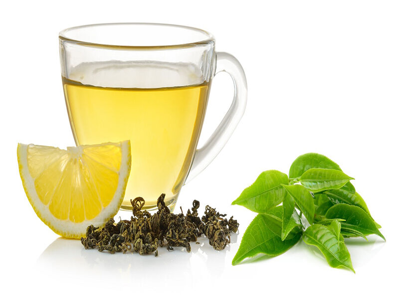 دمنوش چای سبز و لیمو برای آلودگی هوا