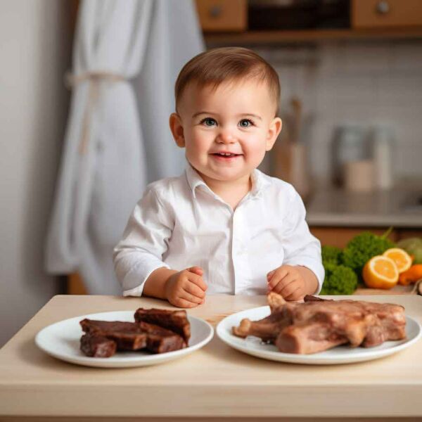 کودک از چه سنی می‌تواند گوشت بخورد؟