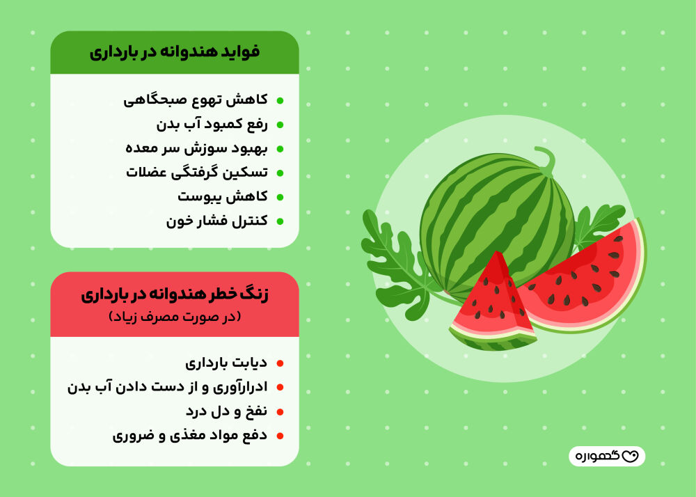 خواص هندوانه در بارداری
