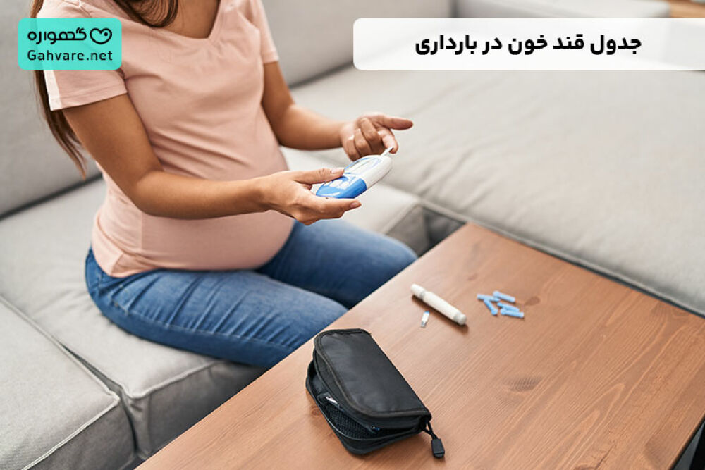 جدول قند خون در بارداری