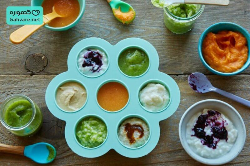 نمونه غذای نوزاد 8 ماهه