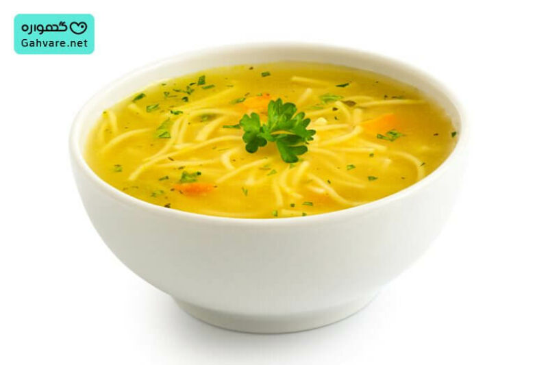 سوپ جعفری و مرغ