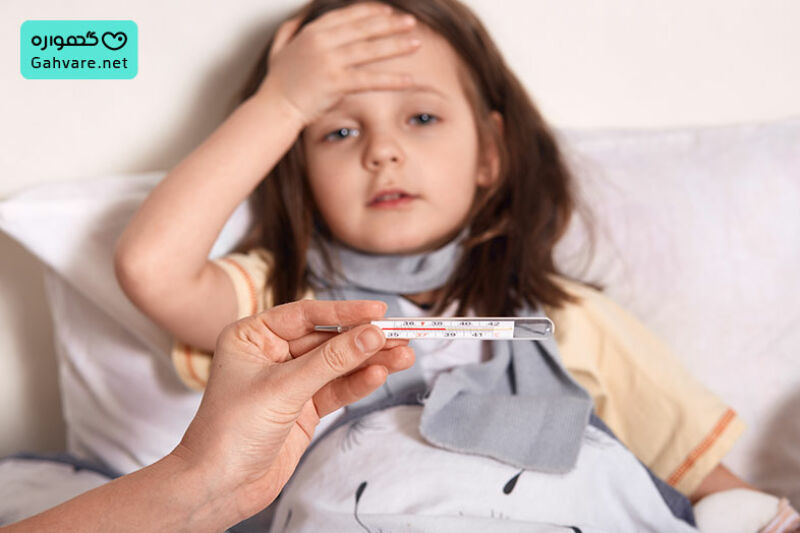 کاهش تب کودکان با شربت ایبوپروفن