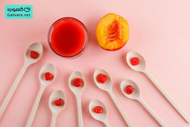 مقداری ژله در چند قاشق