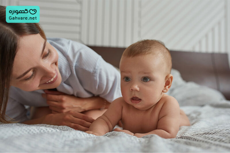 تربیت نوزاد پنج ماهه