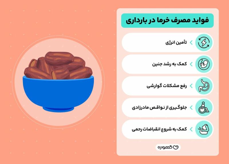فواید خرما در بارداری چیست