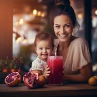 آب انار برای زردی نوزاد